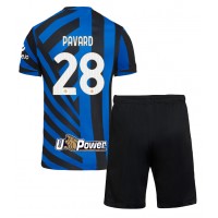 Inter Milan Benjamin Pavard #28 Domaci Dres za djecu 2024-25 Kratak Rukav (+ Kratke hlače)